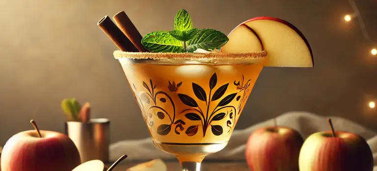 Apple Cider Mojito Mocktail